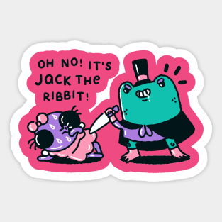 Jack the Ribbit II Sticker